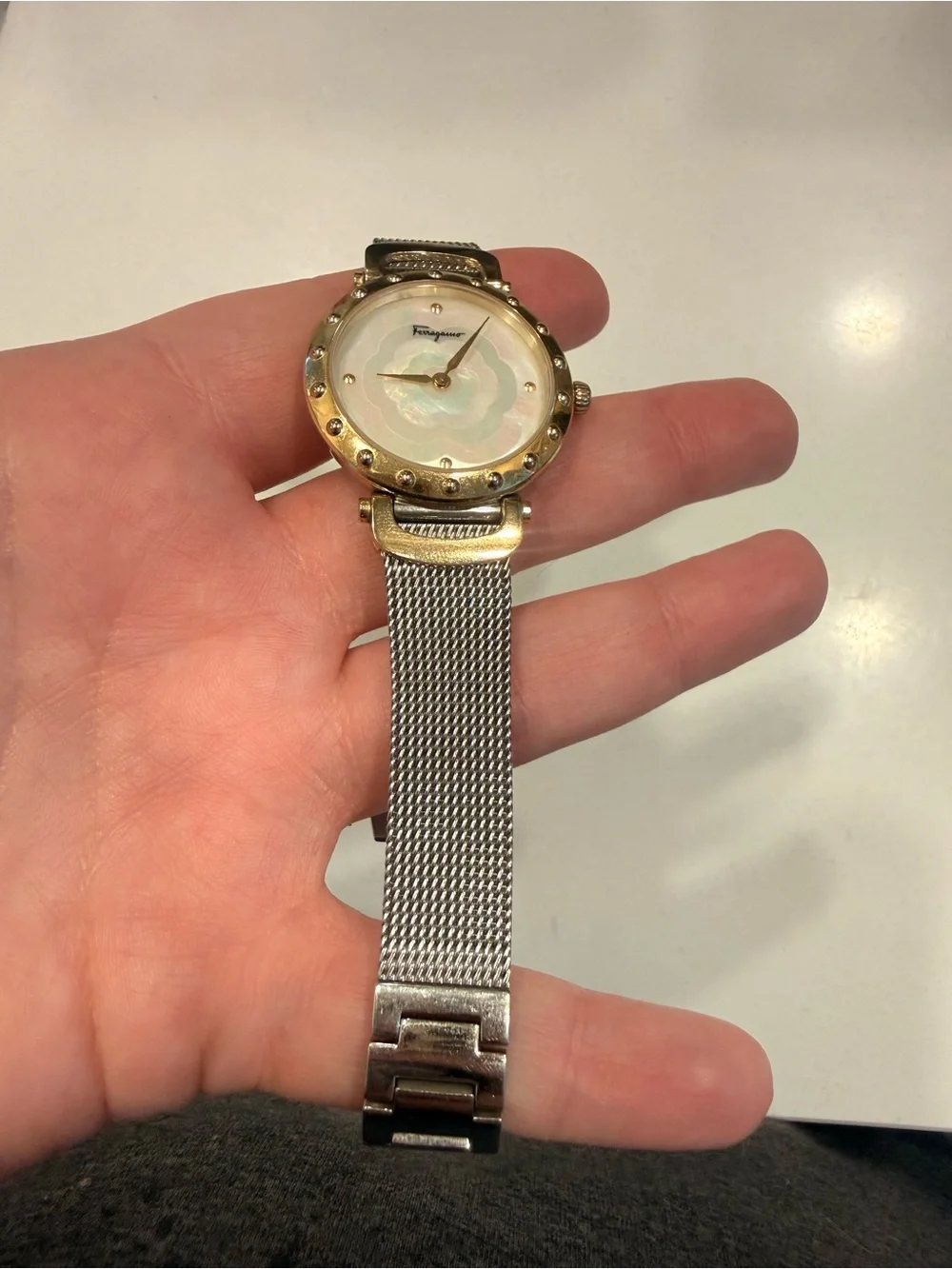 Salvatore Ferragamo Stainless Steel Two-Tone Backcase Watch - Silver & Gold